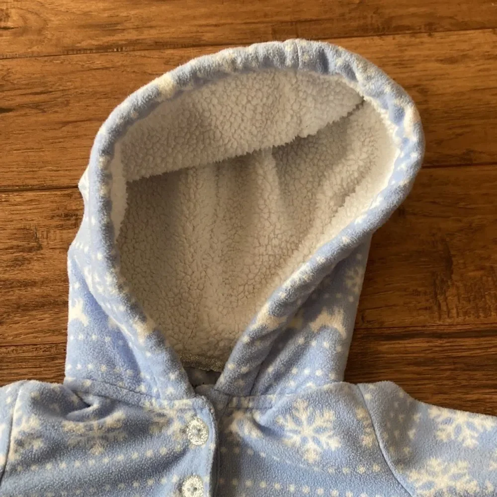 𝅺CARTER'S Snowflake Reindeer Cozy Soft Pullover Sweatshirt Size 12 Months